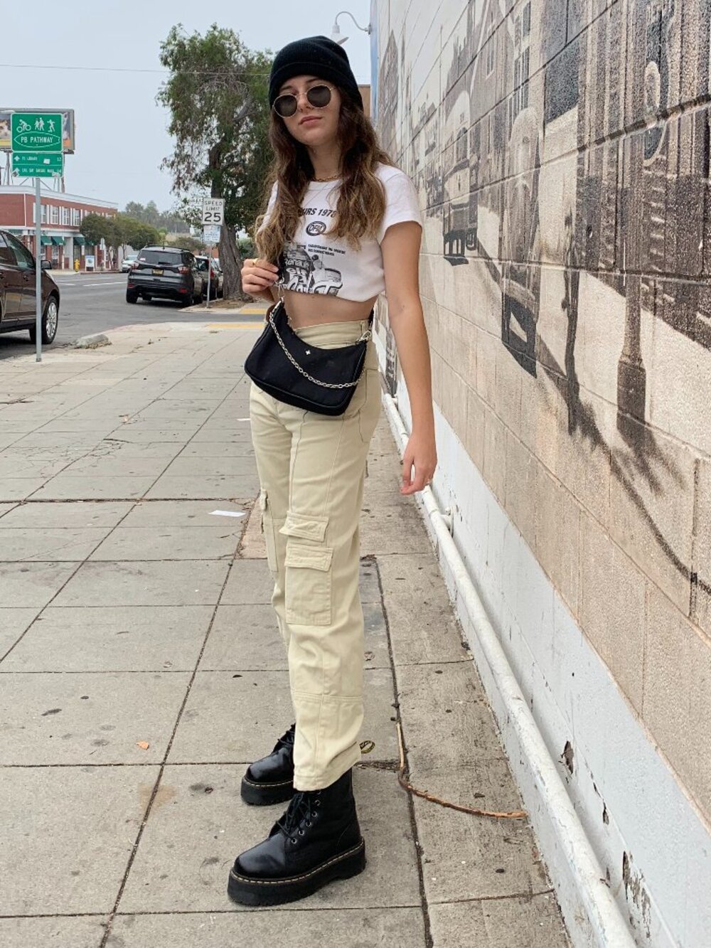 Lioness khaki Tan Utility High-Rise Straight Pants